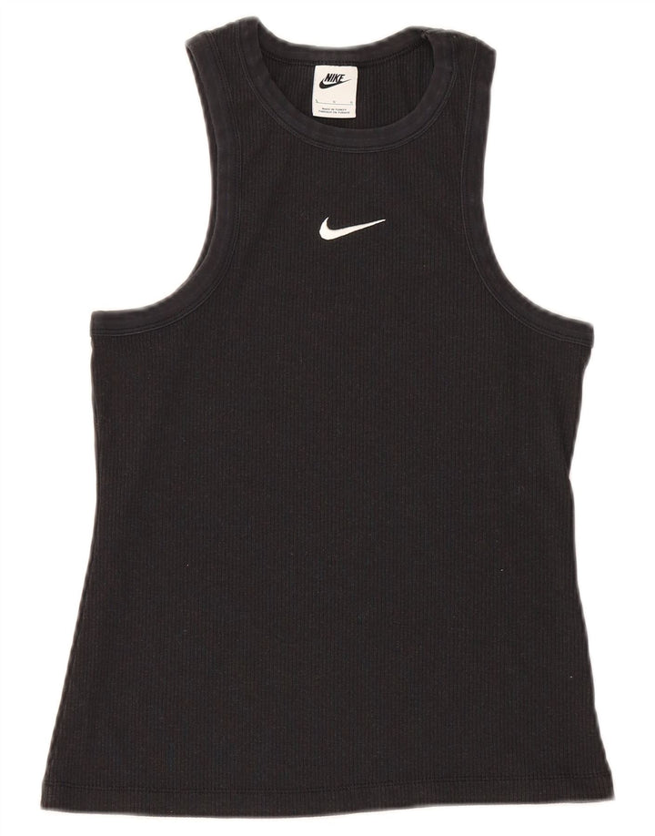 Nike Damen Weste Top UK 14 Large Schwarz