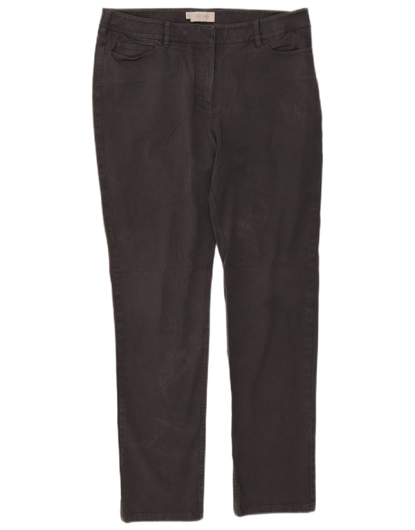 Hobbs Damen Slim Fit Freizeithose UK 14 Large W32 L29 Grau Baumwolle