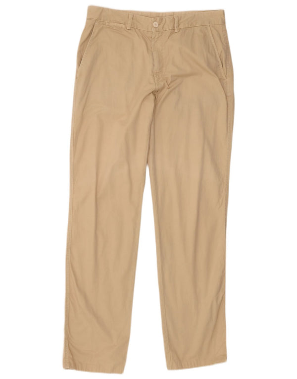Gerade Chino-Hose für Herren von Avirex, W34, L33, Beige, Baumwolle