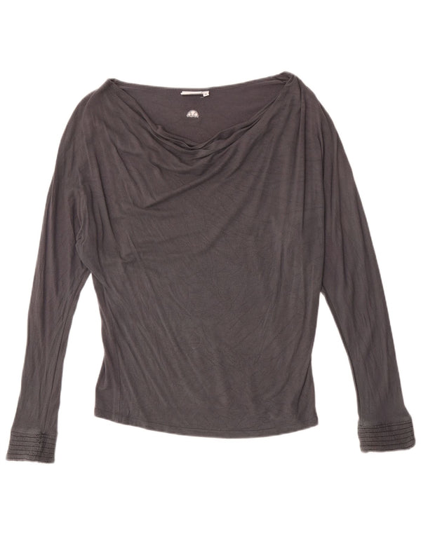 Ellesse Damen Top Langarm UK 14 Mittelgrau