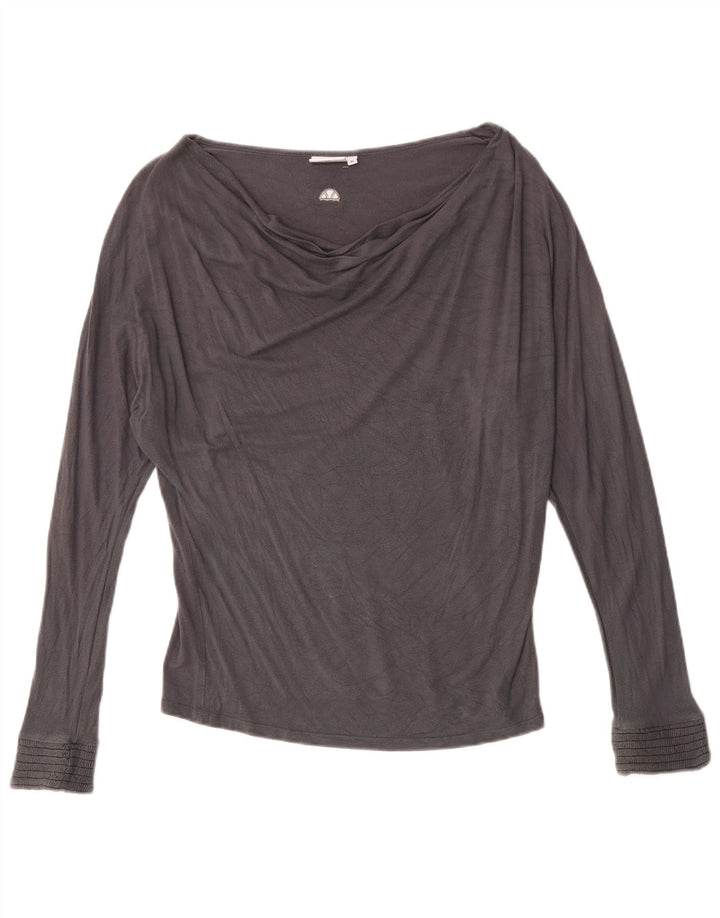 Ellesse Damen Top Langarm UK 14 Mittelgrau