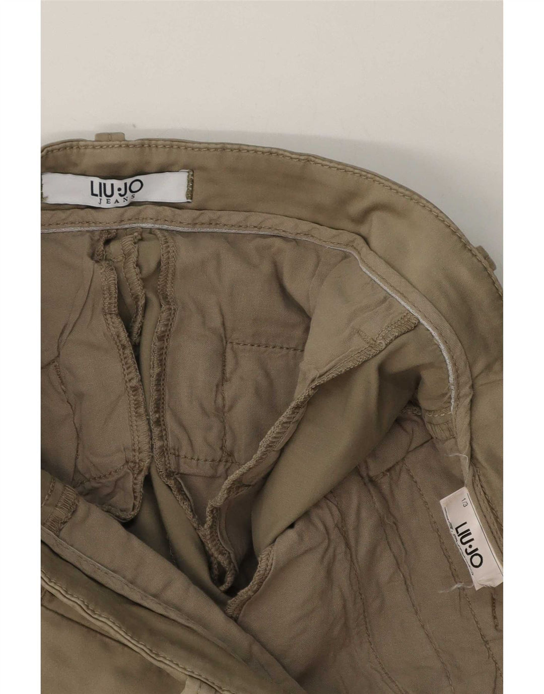 Liu Jo Damen Slim Freizeithose W28 L27 Khaki