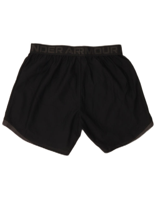 Under Armour Damen Graphic Sport Shorts UK 10 Small Schwarz Polyester