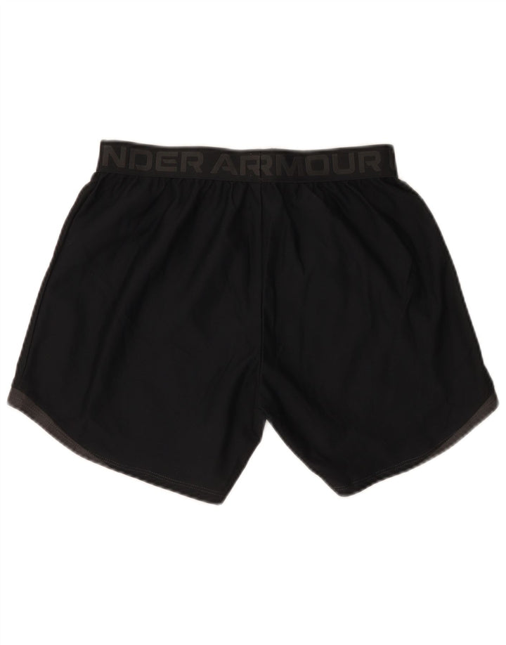 Under Armour Damen Graphic Sport Shorts UK 10 Small Schwarz Polyester