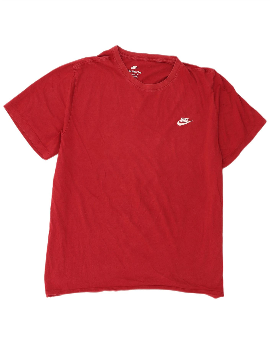 Nike Herren T-Shirt Top 2XL Burgund Baumwolle