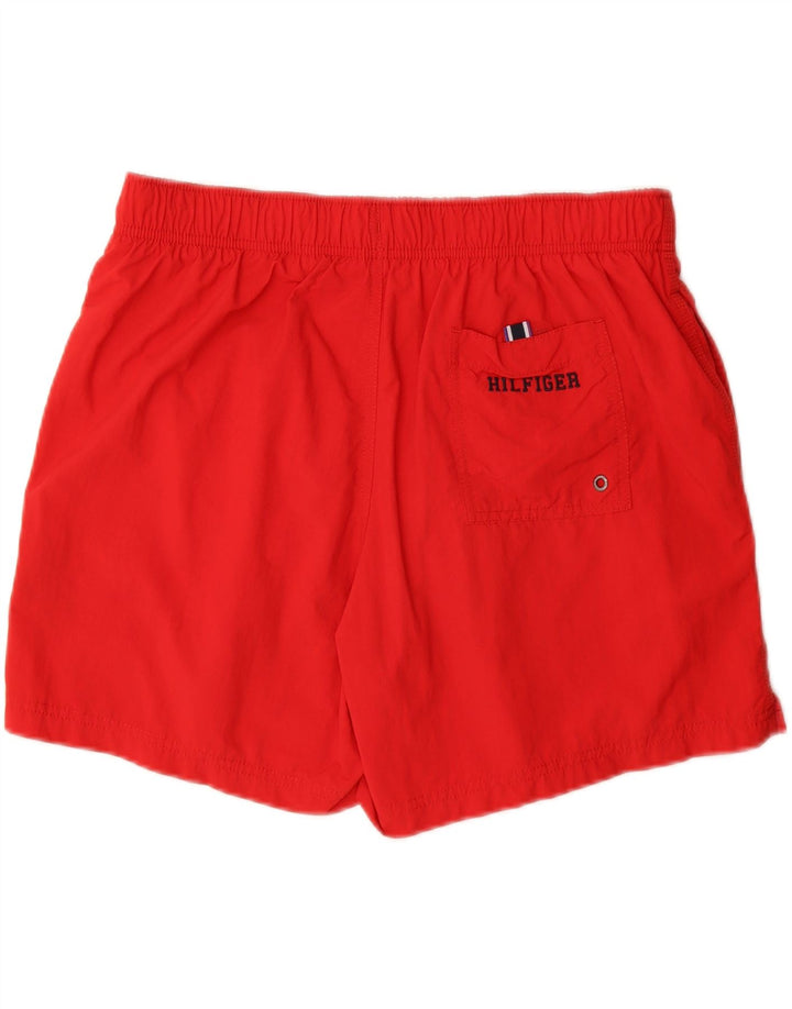Tommy Hilfiger Herren-Badeshorts, groß, rotes Polyester