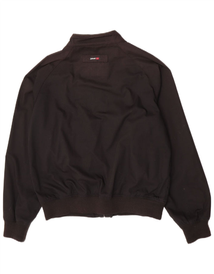 Schott Herren Bomberjacke UK 40 Large Schwarz Polyester