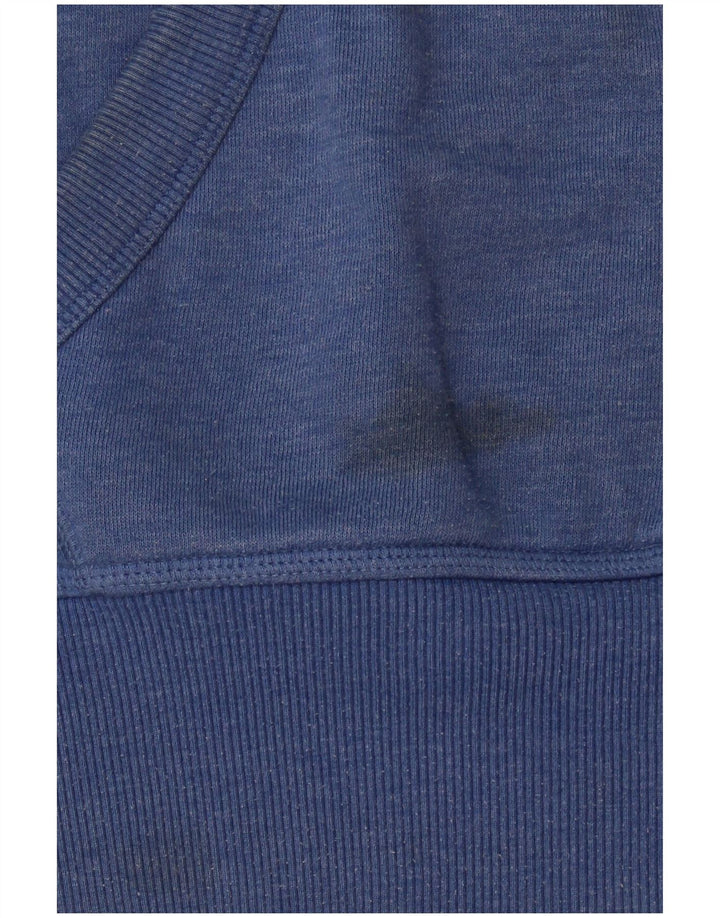 Superdry Herren Grafik-Kapuzenpullover aus mittelblauer Baumwolle