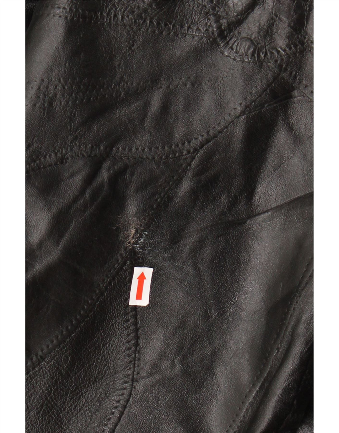 VINTAGE Herren Lederjacke UK 40 Großes schwarzes Leder