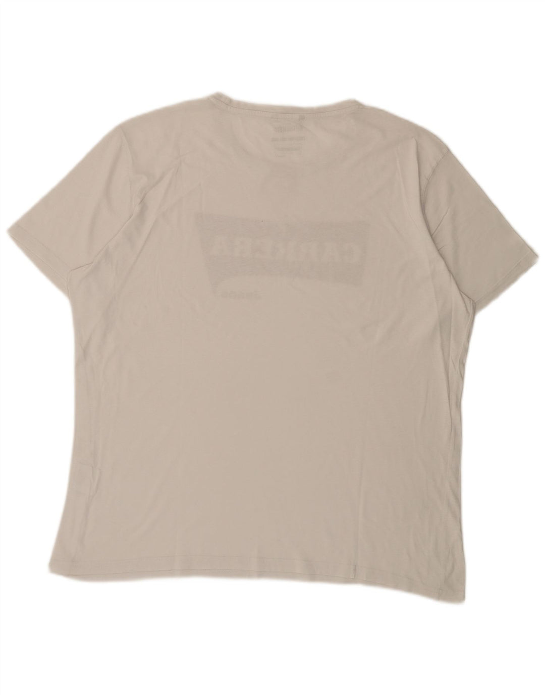 Carrera Herren Grafik T-Shirt Top 2XL Weiße Baumwolle