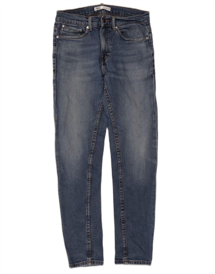 ZARA Herren Slim Jeans EU 38 Small W30 L30 Blau