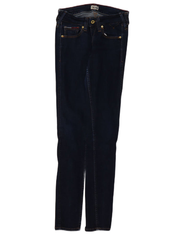 TOMMY HILFIGER Damen Skinny Jeans W27 L32 Marineblau Baumwolle