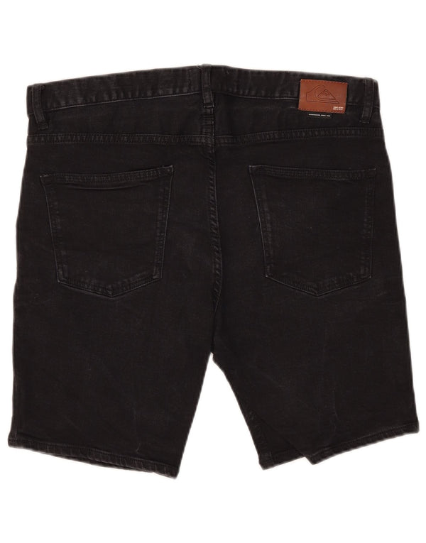 Quiksilver Herren-Jeansshorts mit schmaler Passform, W34, Größe L, Schwarz, Baumwolle