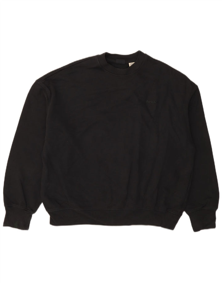 Levi's Damen-Sweatshirt in Übergröße, Größe UK 6, XS, Schwarz, Baumwolle