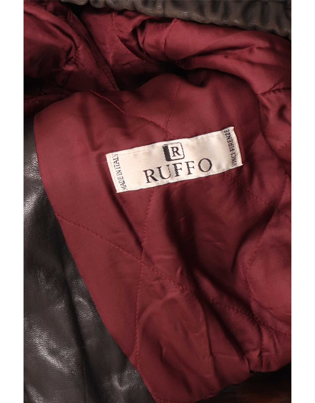 Ruffo Damen-Kunstfell-Übergröße-Lederjacke, UK 18, XL, Braun