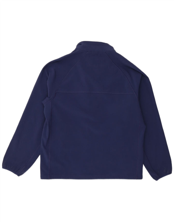 Lands End Herren-Trainingsanzug-Top-Jacke, großes marineblaues Polyester
