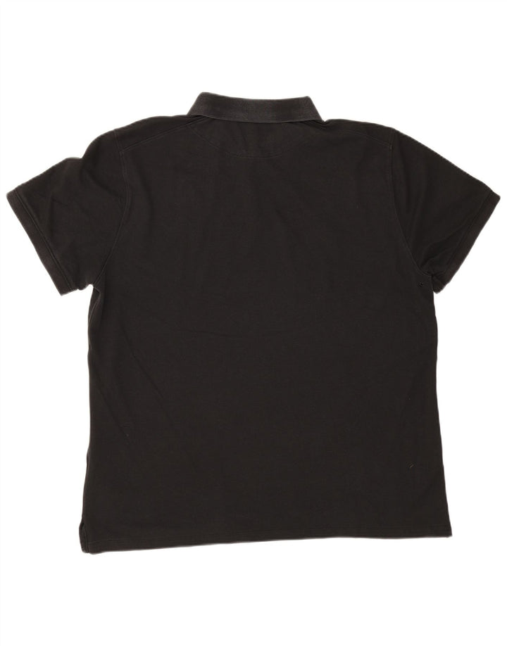 Nike Herren-Poloshirt mit Grafik XL, schwarze Baumwolle