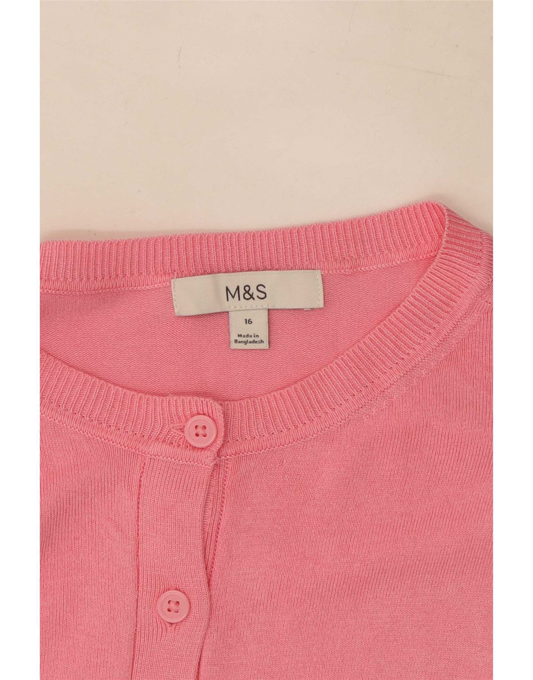 Marks & Spencer Damen-Cardigan-Pullover UK 16 Large Pink
