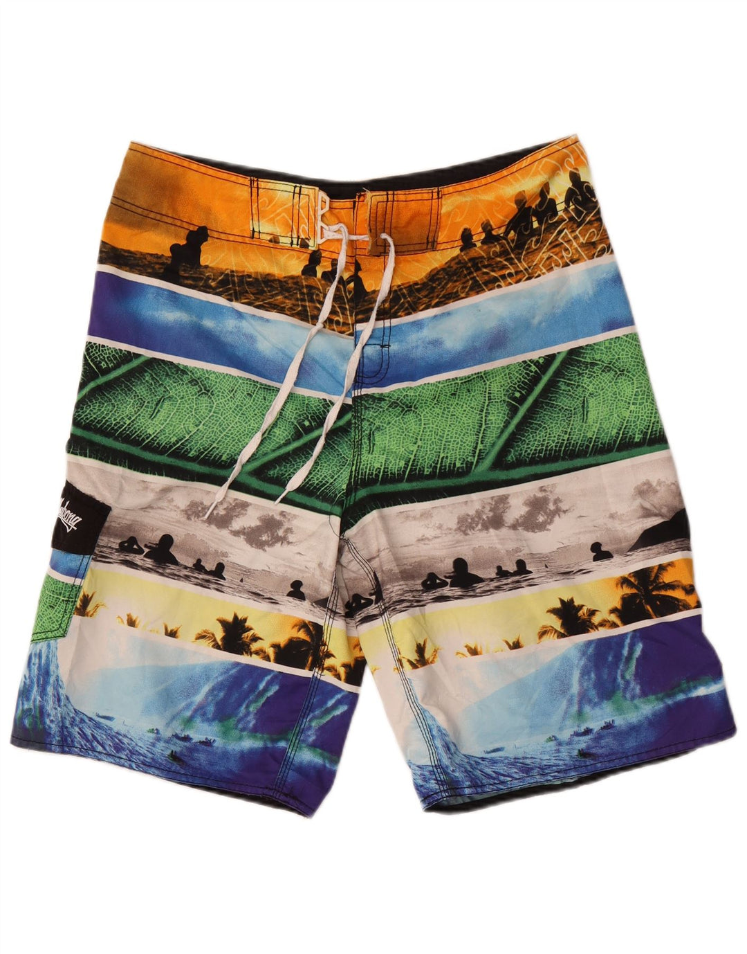 Billabong Herren-Badeshorts mit abstraktem Muster, groß, mehrfarbig
