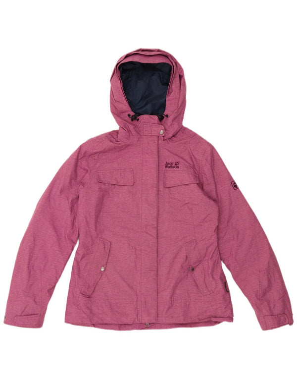 Jack Wolfskin Damen Windjacke mit Kapuze, UK 12/14, Mittelrosa