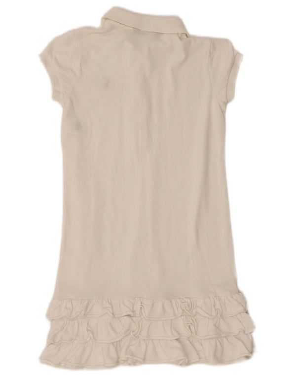Ralph Lauren Kurzarm-Polokleid für Mädchen, 8–9 Jahre, Mittelweiß