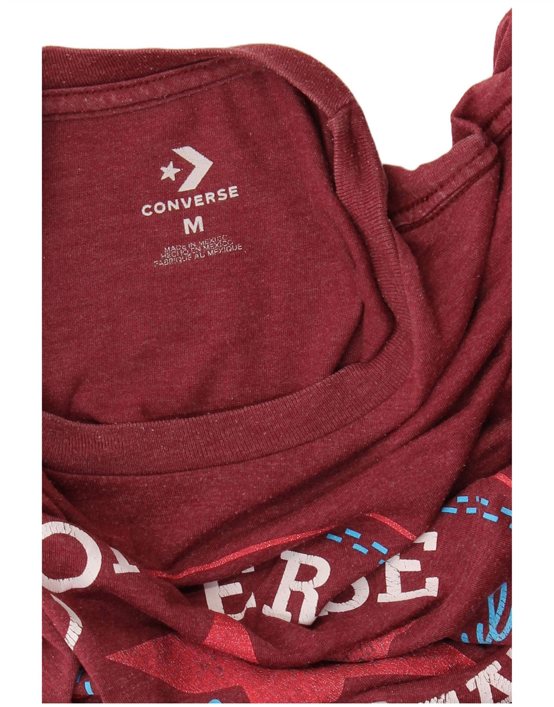 CONVERSE Herren Chuck Taylor Graphic T-Shirt Top Medium Maroon