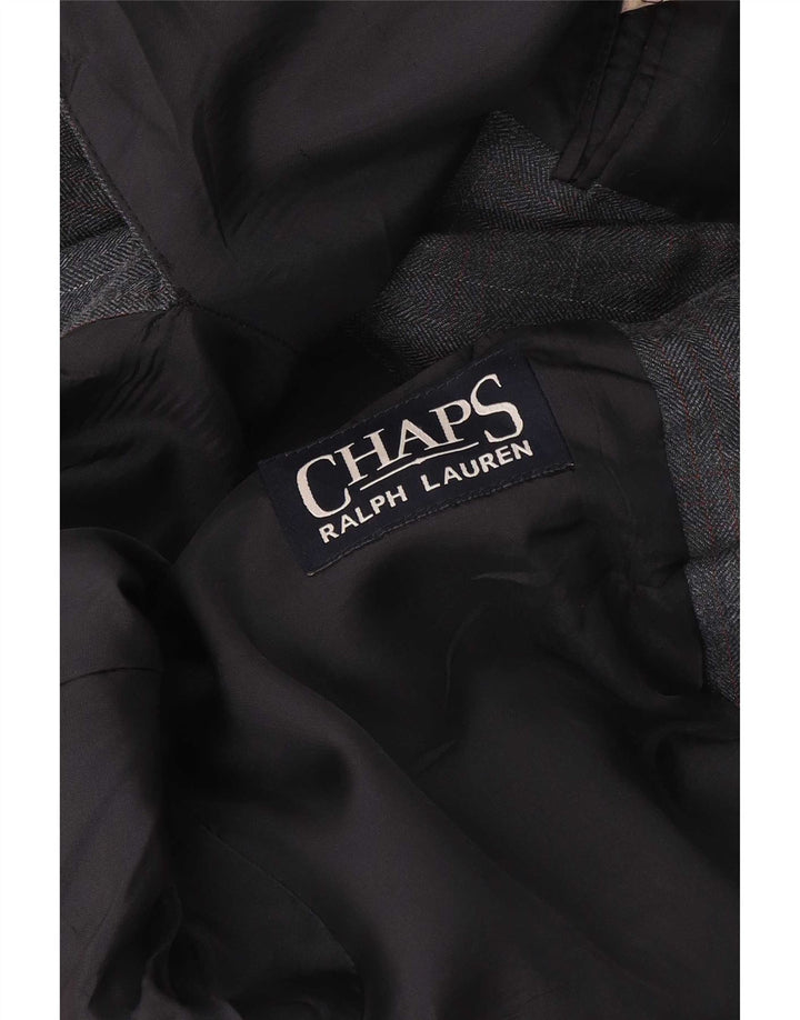 Chaps Herren-Blazer mit 2 Knöpfen, UK 42, XL, Marineblau kariert