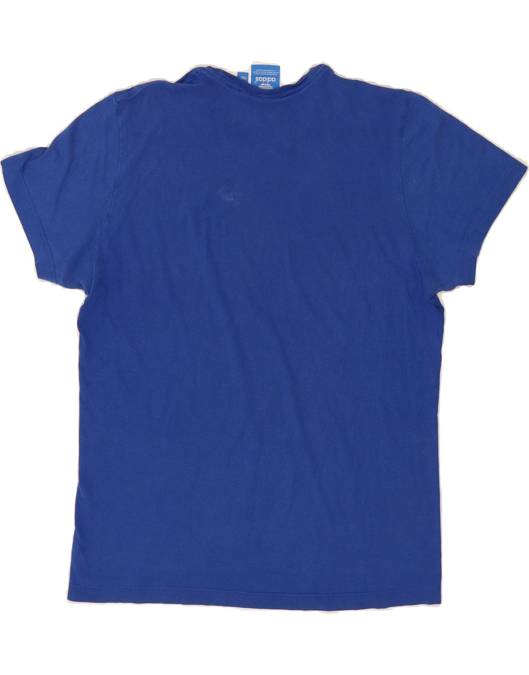 ADIDAS Mens Graphic T-Shirt Top Medium Blue Cotton Vintage Adidas and Second-Hand Adidas from Messina Hembry 