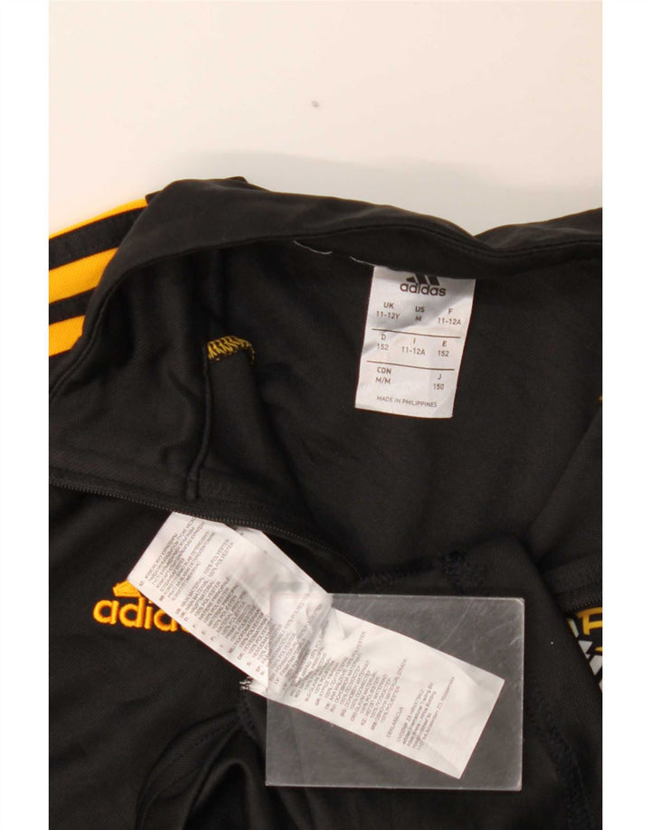 Adidas Jungen Climalite Graphic Pullover Trainingsanzug Top 11-12 Jahre Schwarz