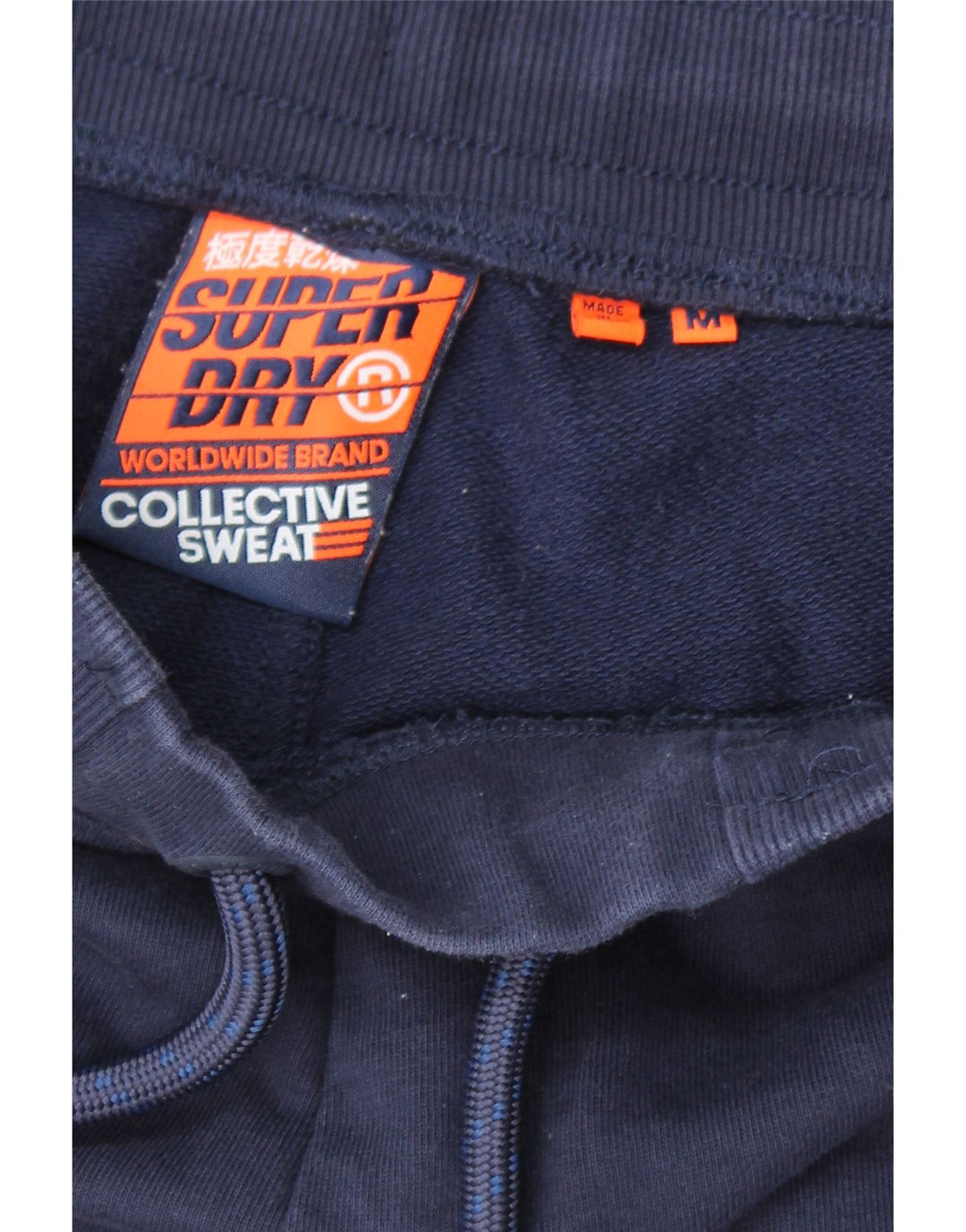 Superdry Herren-Trainingshose, Jogginghose, mittelmarineblaue Baumwolle