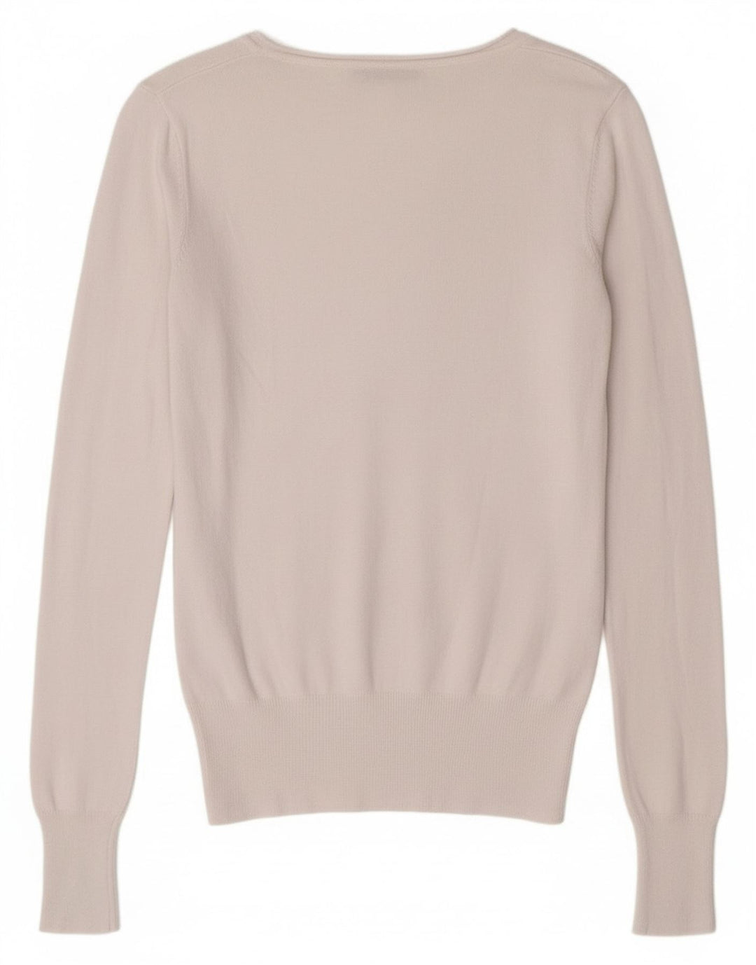 Guess Damen-Pullover mit grafischem Grafik-V-Ausschnitt, Gr. 4, XS, Weiß, klassisch