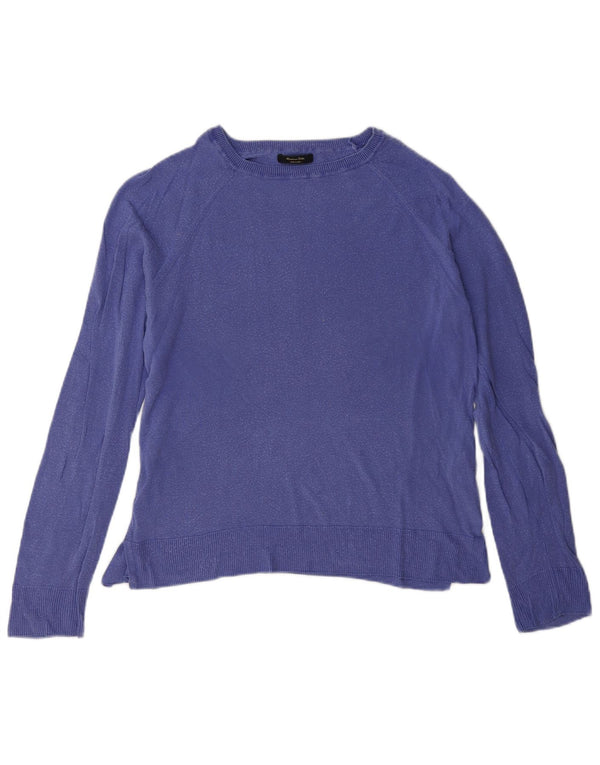 Massimo Dutti Damen-Blusenoberteil in Übergröße, UK 6, XS, Marineblau, Lyocell