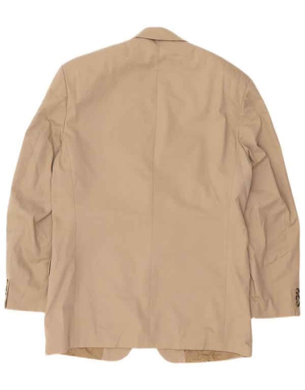 Marks & Spencer Herren-Blazer mit 2 Knöpfen, UK 40, mittelbeige Baumwolle