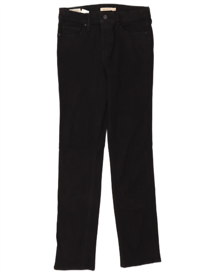 Levi's Damen 312 Shaping Slim Jeans W28 L32 Schwarze Baumwolle