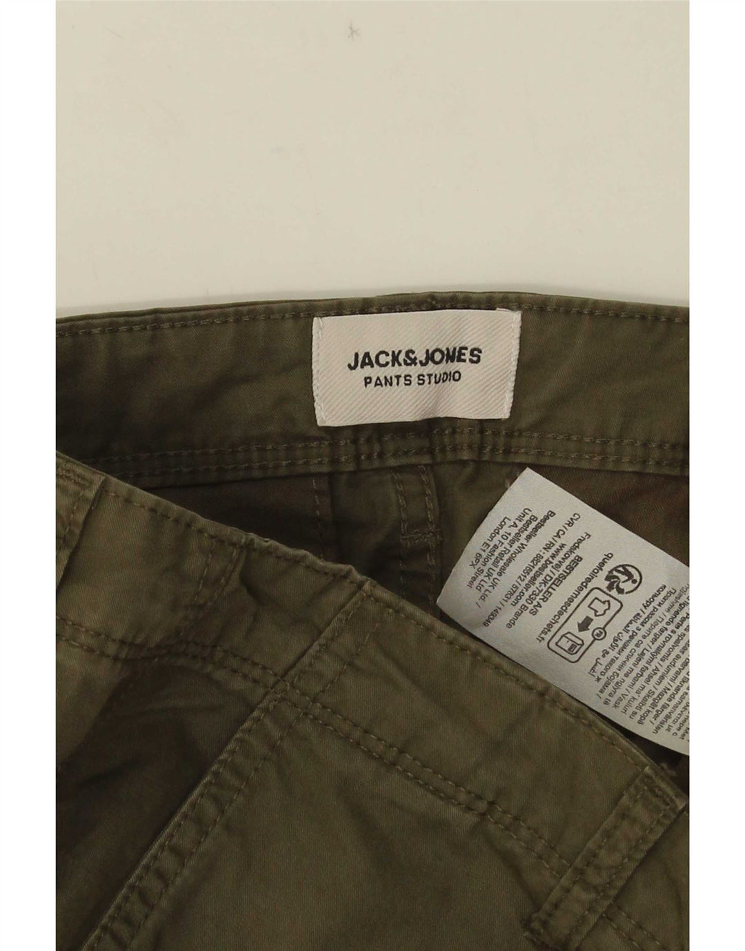 Jack & Jones Herren Cargoshorts Medium W34 Khaki Baumwolle