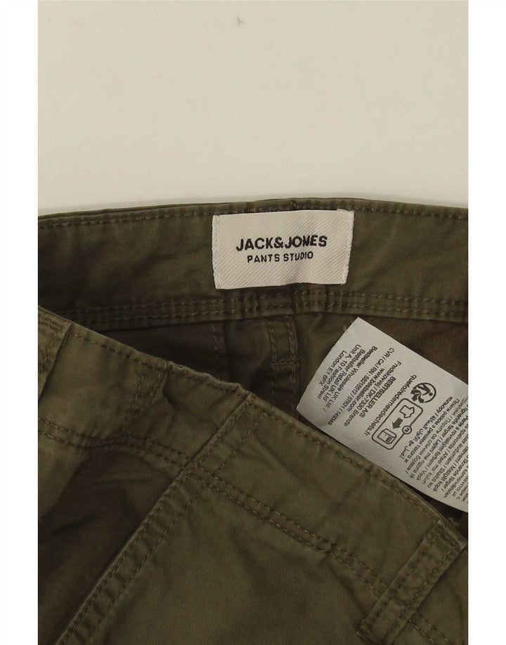 Jack & Jones Herren Cargoshorts Medium W34 Khaki Baumwolle