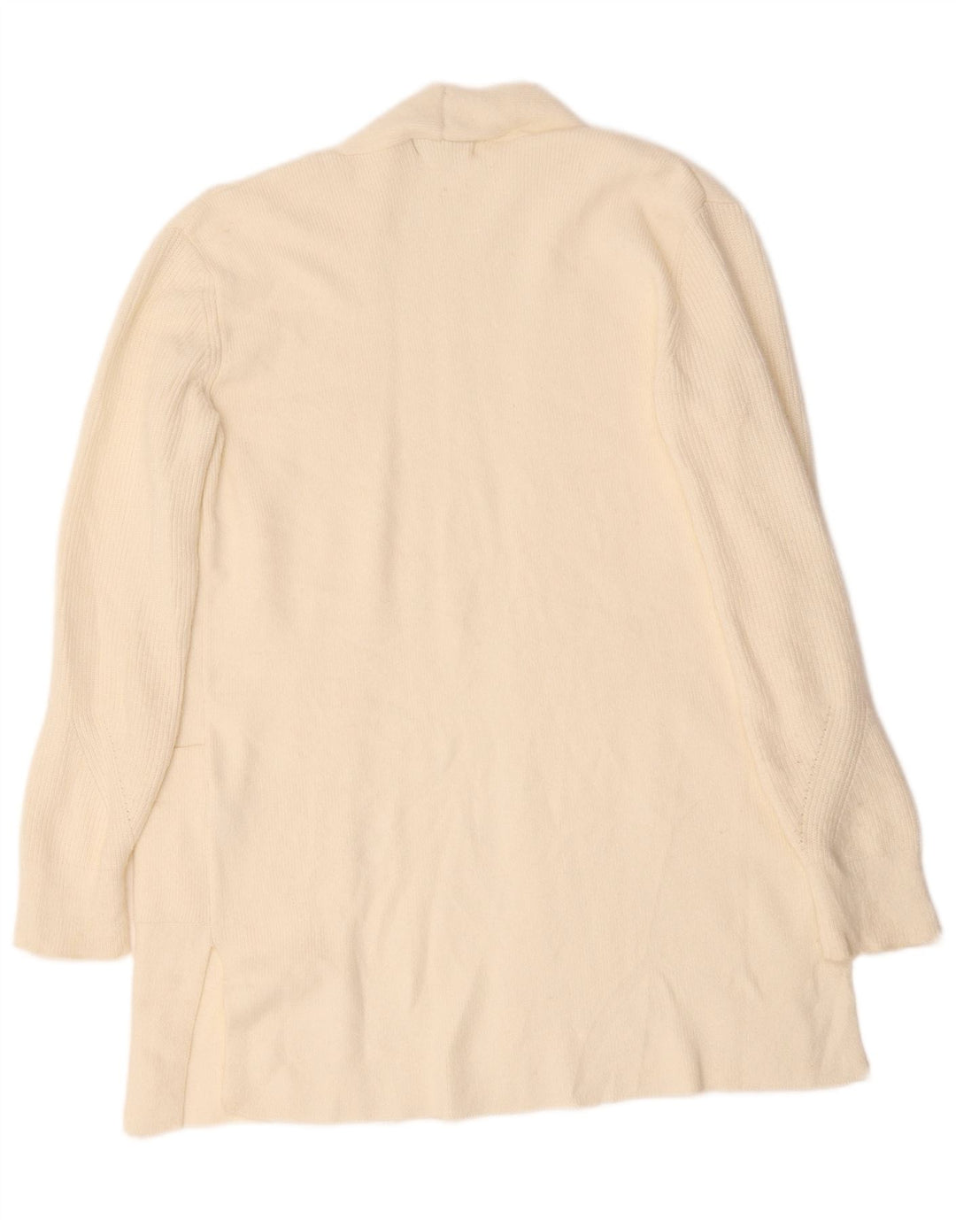 Marks & Spencer Damen Longline-Cardigan-Pullover UK 12 Medium Off White