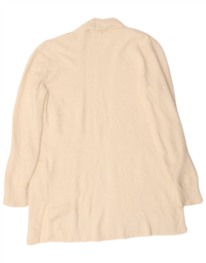 Marks & Spencer Damen Longline-Cardigan-Pullover UK 12 Medium Off White