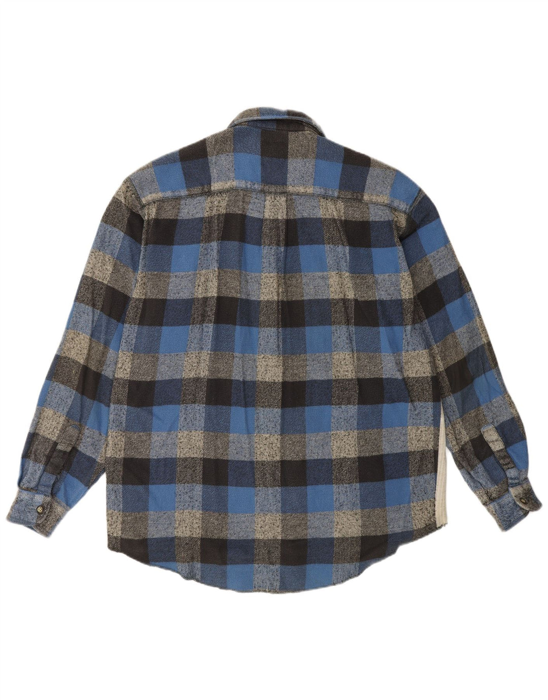 Foxhound Herren-Flanellhemd, groß, blau kariert