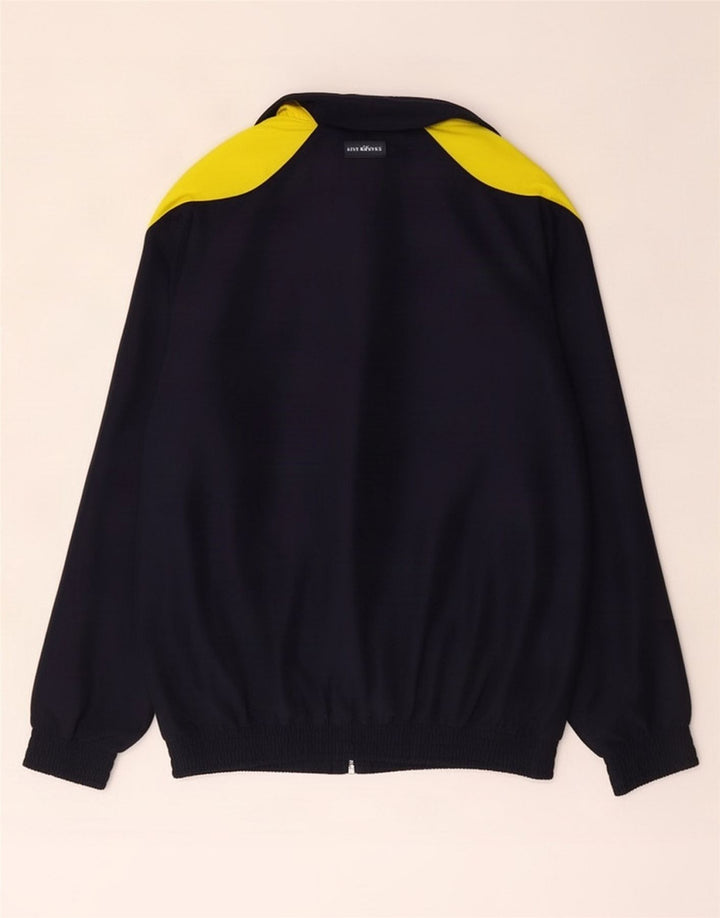 Virma Herren-Trainingsanzug, Oberteil, Jacke, klein, marineblau, Farbblock-Polyester,