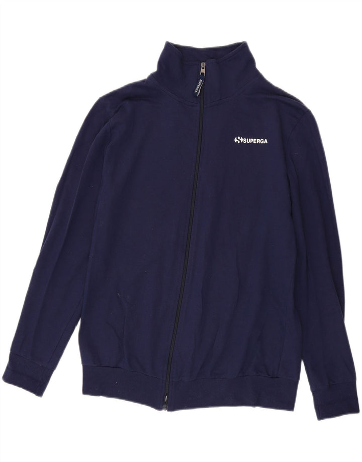 SUPERGA Damen-Trainingsanzugoberteil, UK-Größe 46, Größe L, Marineblau, Baumwolle