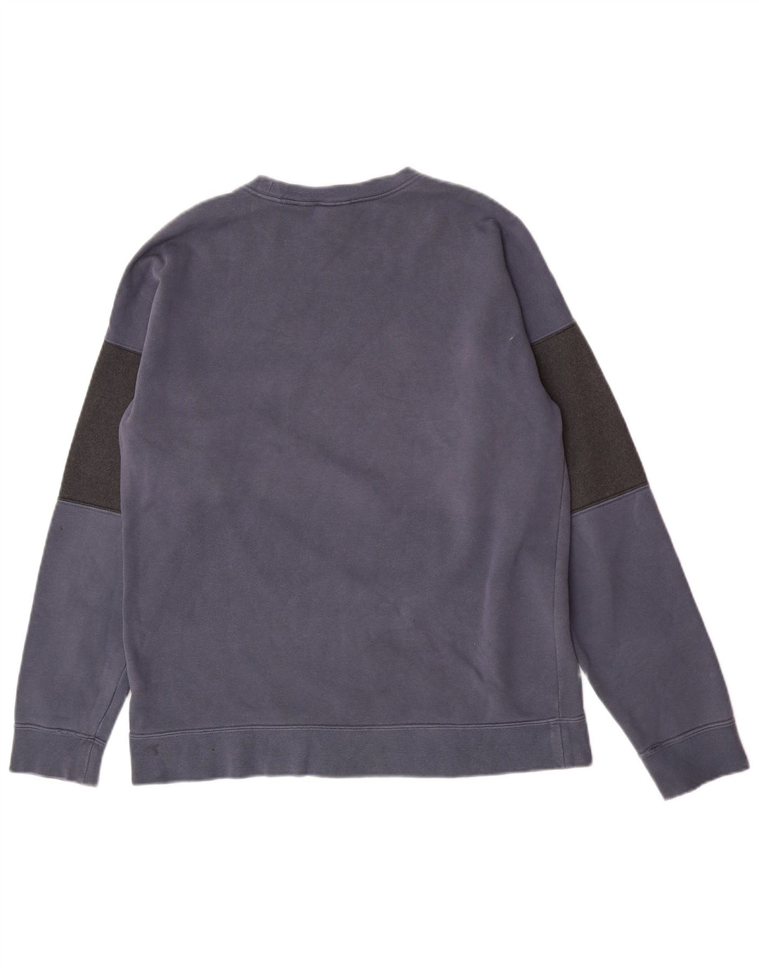 Nike Herren Grafik-Sweatshirt-Pullover aus mittelblauer Colourblock-Baumwolle