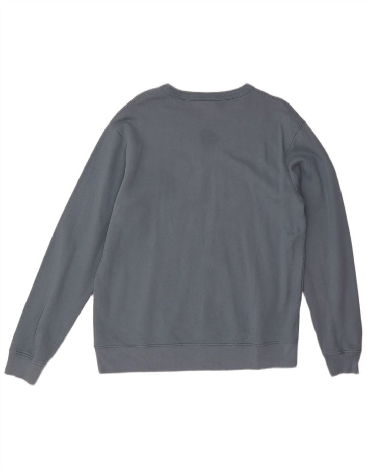 Zara Herren-Sweatshirt, Pullover, groß, aus blauer Baumwolle