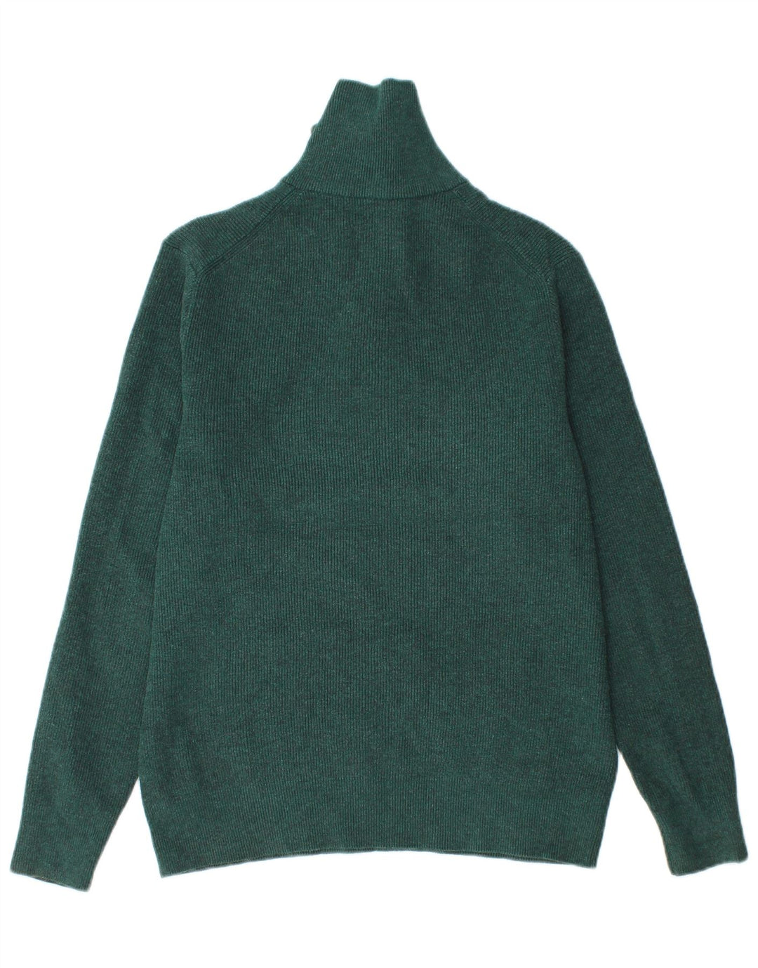 Marks & Spencer Herren-Pullover mit Reißverschluss am Hals, Mittelgrünes Polyester
