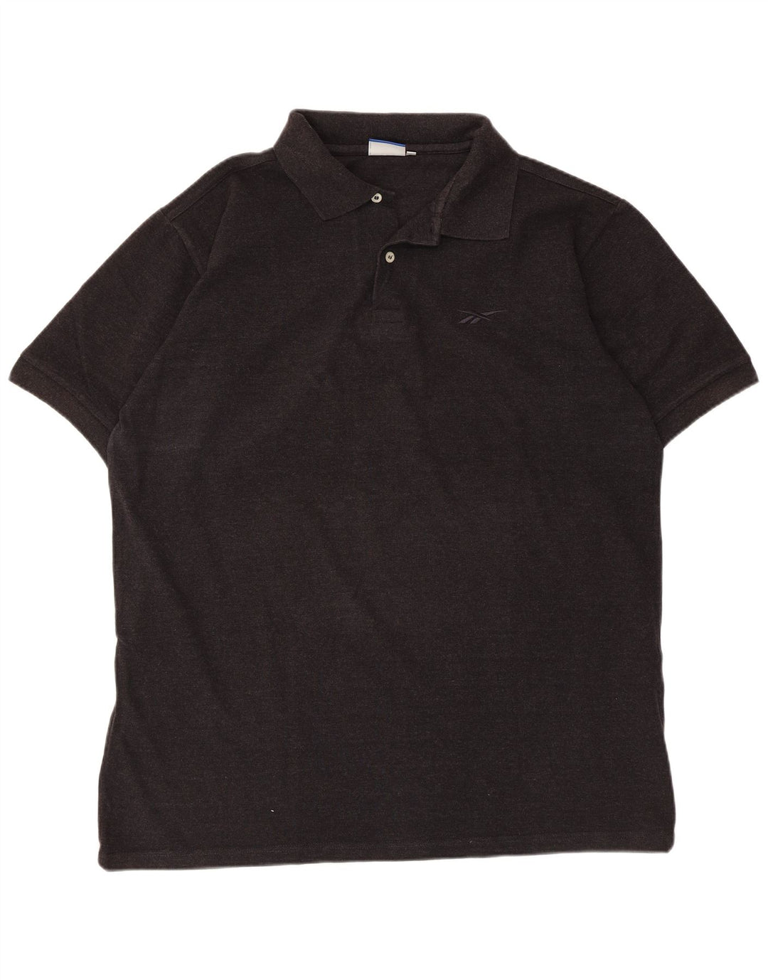 Reebok Herren Poloshirt XL Schwarz Baumwolle