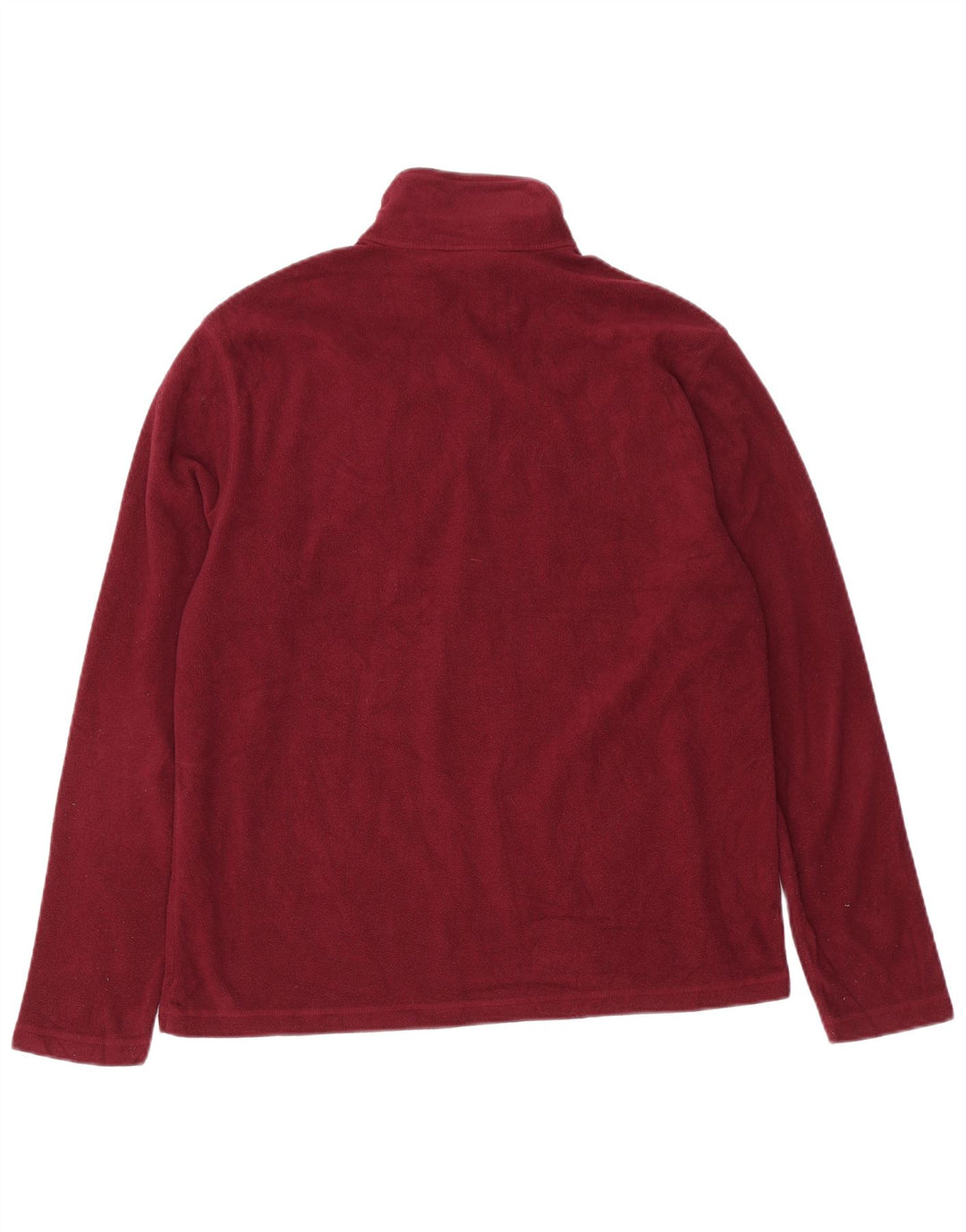 Eddie Bauer Herren-Fleecepullover mit Reißverschluss am Hals, mittleres kastanienbraunes Polyester