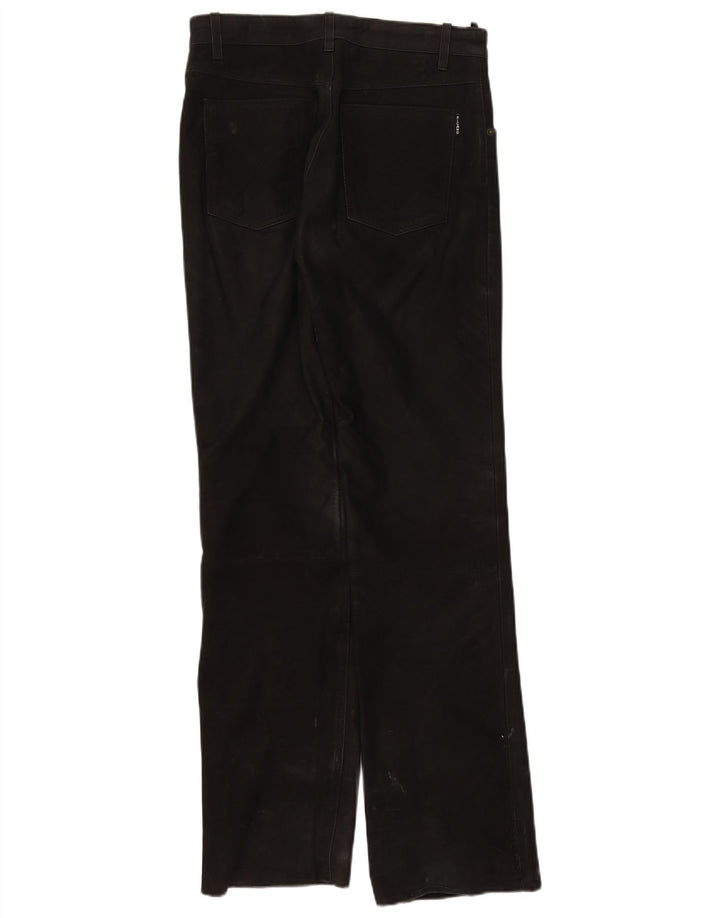 Ricano Herren Lederhose W30 L32 Schwarz