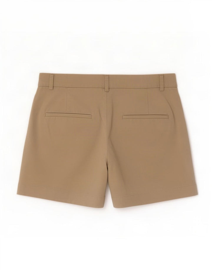 Zara Damen Pegged Casual Shorts Medium W28 Beige Baumwolle