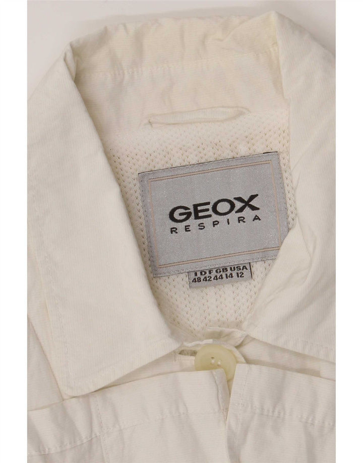 Geox Damen Utility-Jacke UK 14 Large Weiß
