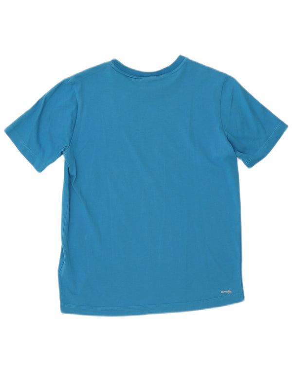 Adidas Jungen Climalite Graphic T-Shirt Top 13–14 Jahre, blaue Baumwolle